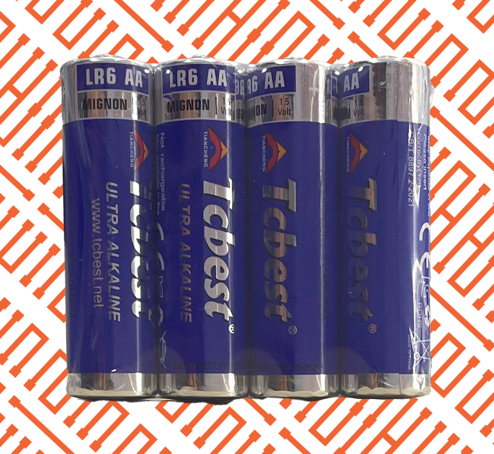 TCBEST X4 AA  BATTERY NO BOX