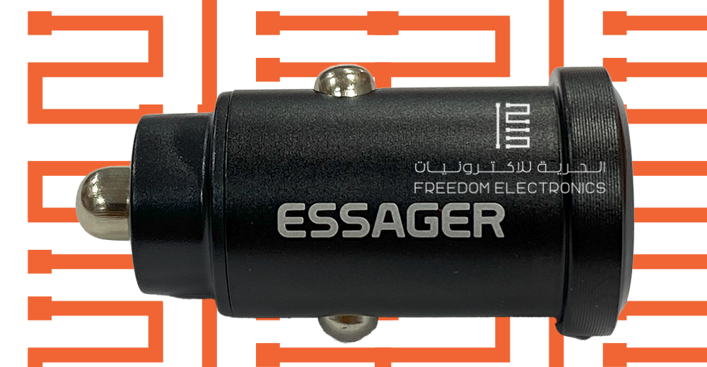 ESSAGER 3.W 5A CAR MINI CHARGER USB-C + USB-A PORT'S