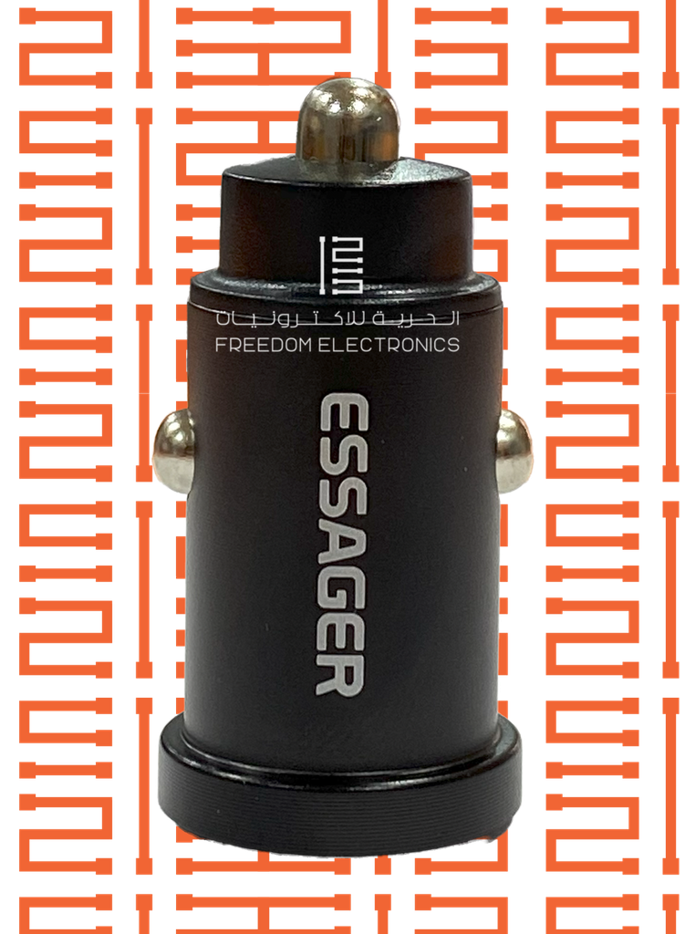 ESSAGER 30W 5A CAR MINI CHARGER USB-C + USB-A PORT'S