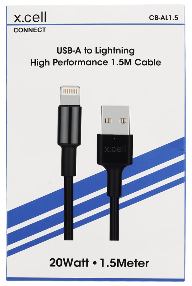 x.cell connect usb-a to lightning hight performance 1.5m cable