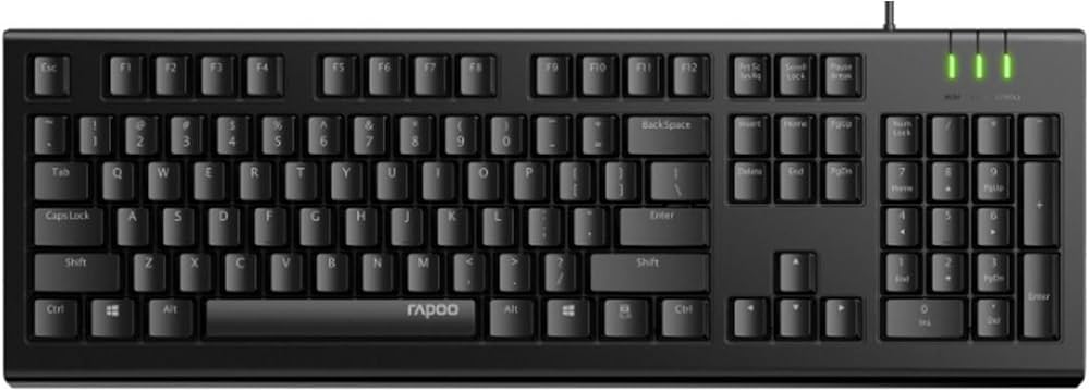 Rapoo Wired NK1800 USB Keyboard ENGLSIH \ ARABIC