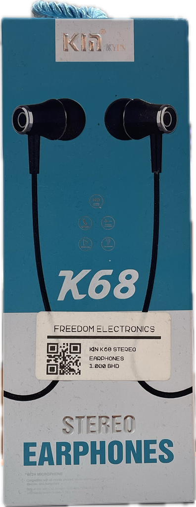 KIN K68 STEREO EARPHONES 