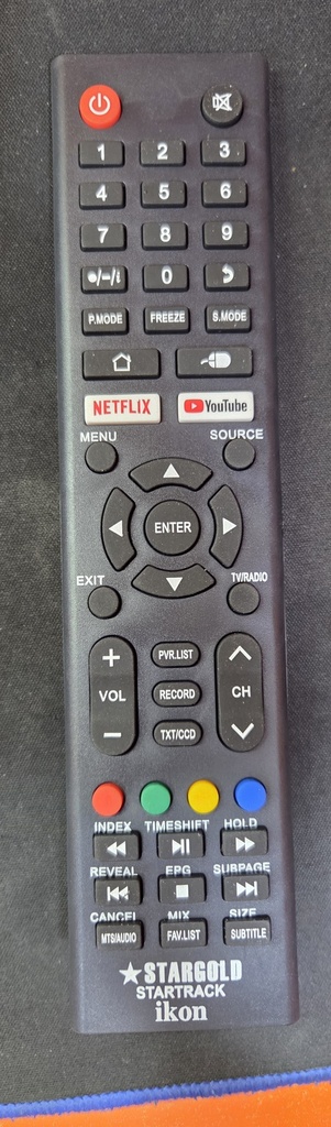 UNIVERSAL TV REMOTE FOR STARGOLD STAR TRACK IKON RUNISSI00