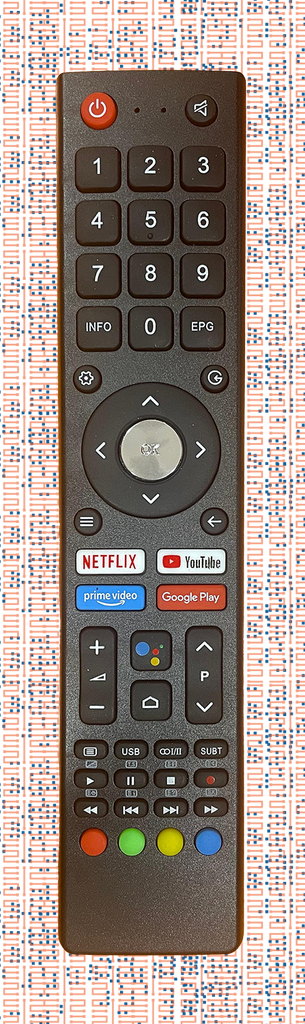 UNIVERSAL TV REMOTE FOR CLASS PRO RTVCP002