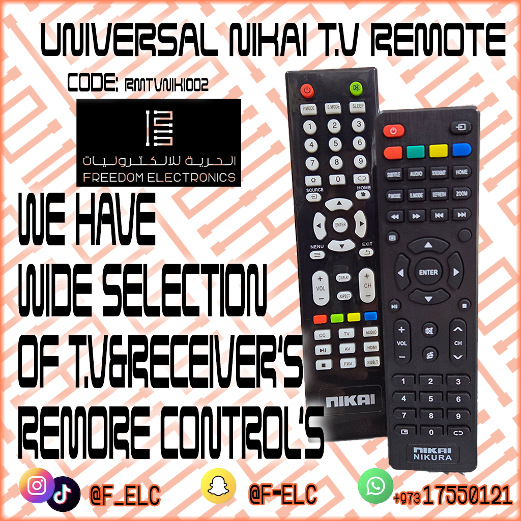 UNIVERSAL NIKAI TV REMOTE