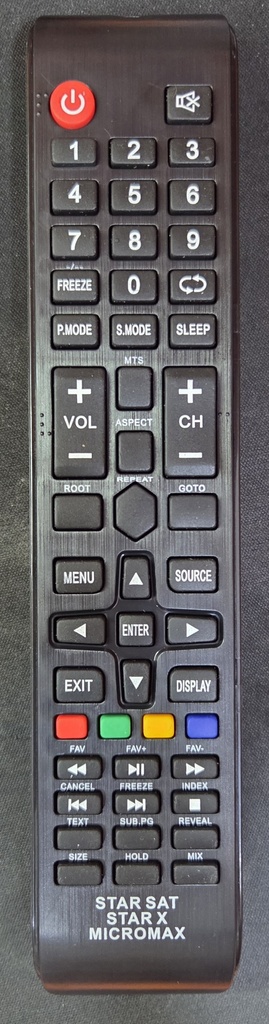 UNIVERSAL TV REMOTE FOR STARSAT STARX MICROMAX