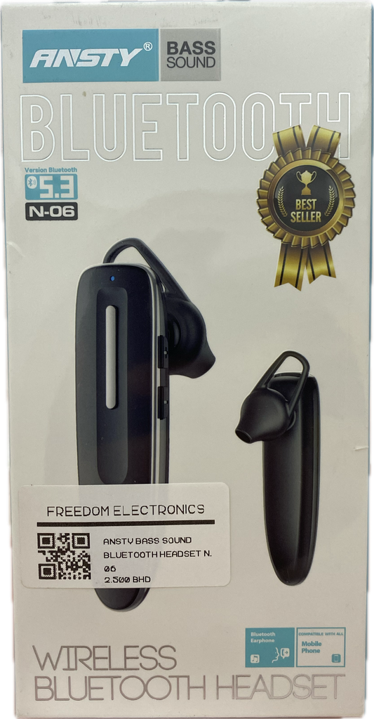 ANSTY BASS SOUND BLUETOOTH HEADSET N-06