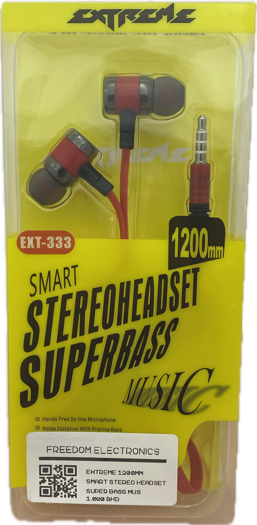 EXTREME 1200MM SMART STEREO HEADSET SUPER BASS MUSIC
