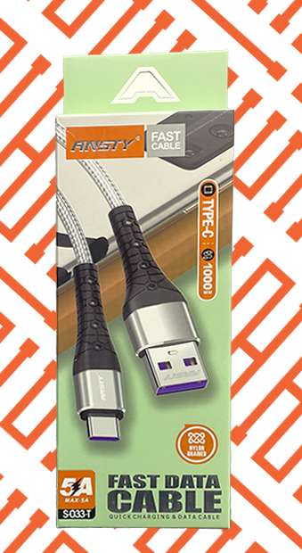 ANSTY TYPE-C FAST CHARGING & DATA CABLE 5A