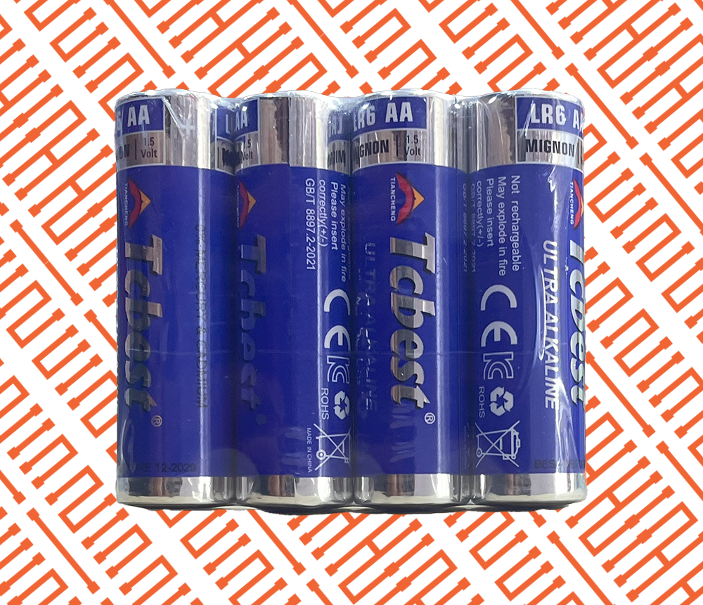 TCBEST X4 AA  BATTERY NO BOX