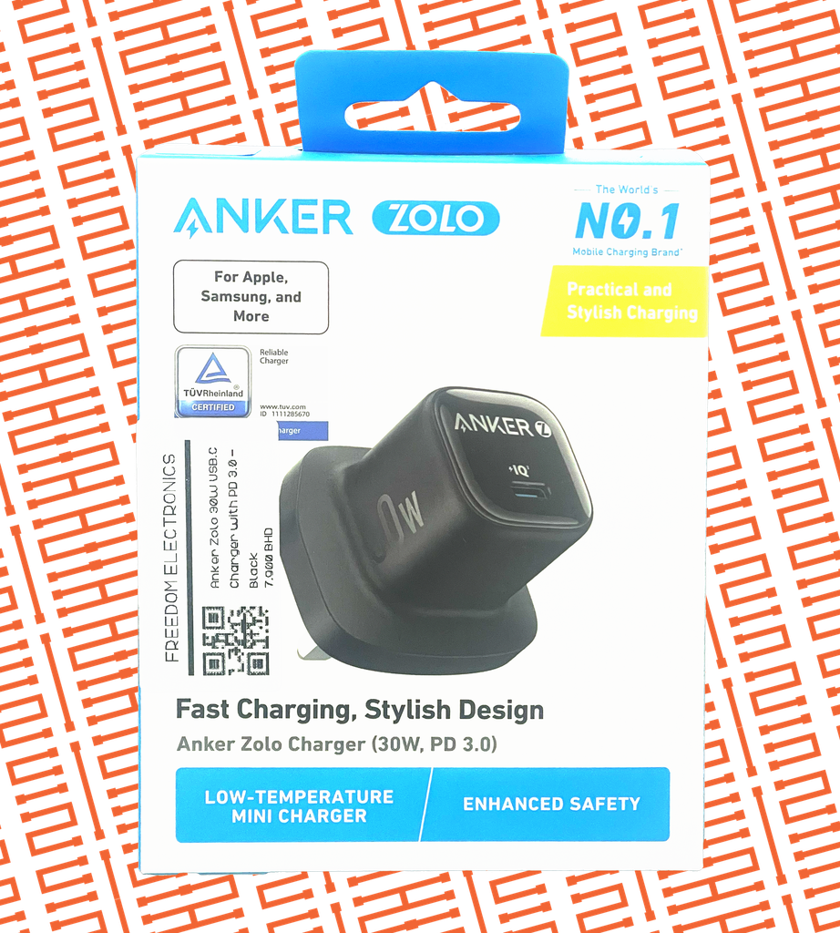 Anker Zolo 30W USB-C Charger with PD 3.0 – Black uk