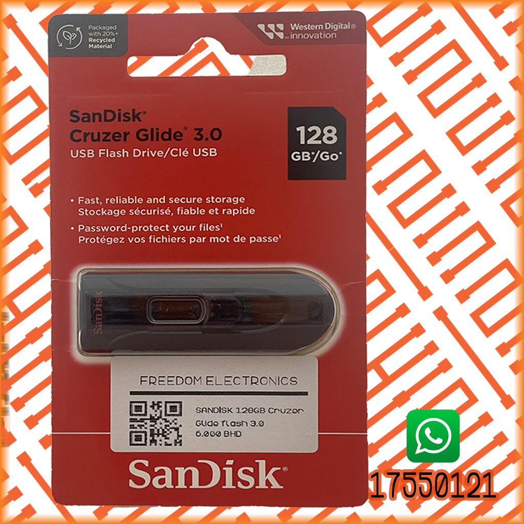SANDISK 128GB Cruzer Glide flash 3.0