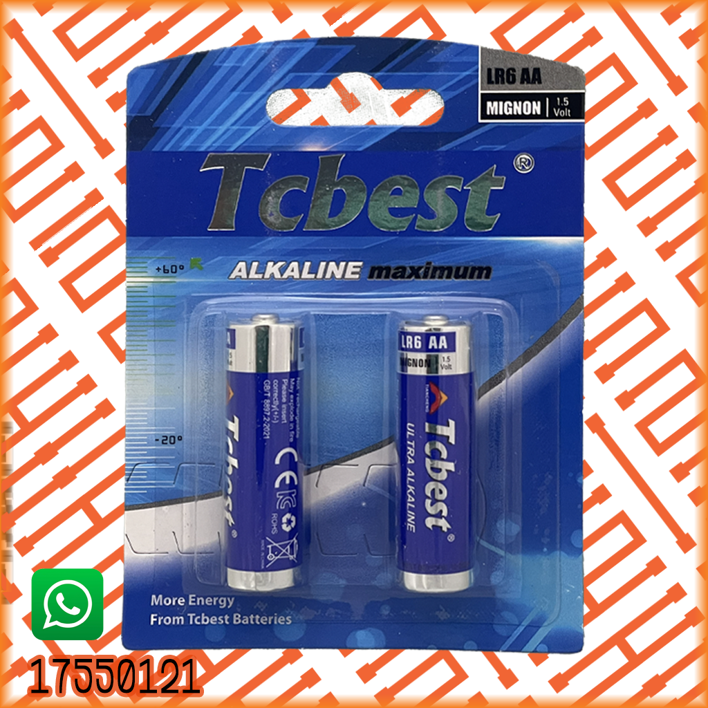 TCBEST 2 AA BATTERY ALKALINE
