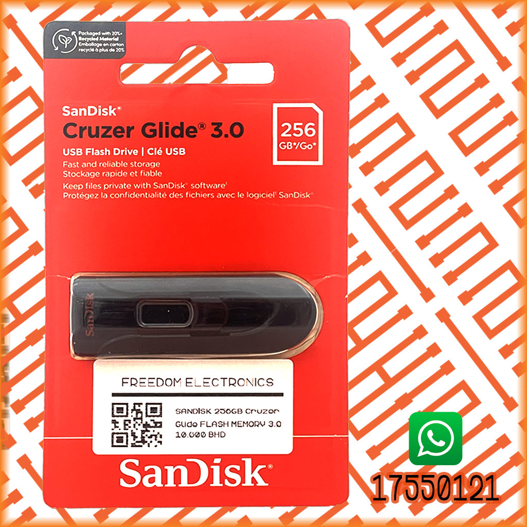 SANDISK 256GB Cruzer Glide FLASH MEMORY 3.0