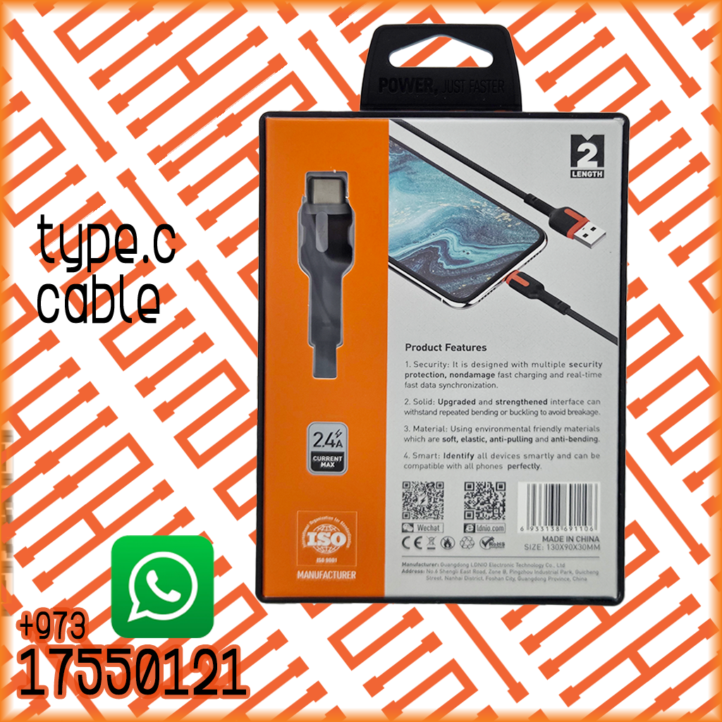 LDNIO LS532C 2M TYPE-C USB-A CABLE