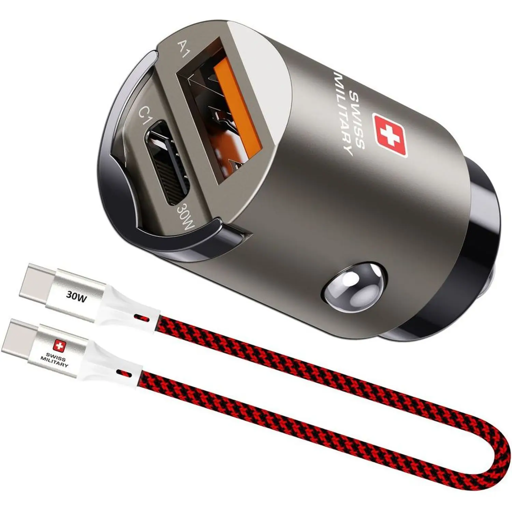 SWISS MILITARY 30W CAR CHARGER PD TYPE-C