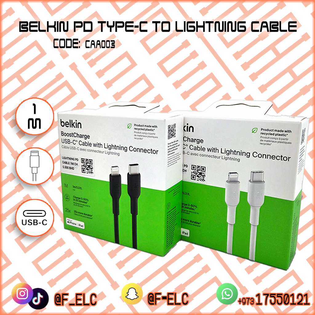 BELKIN C TO IPHONE CHARGER