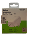 BELKIN BOOST CHARGE DOUAL WALL CHARGER 42W