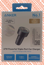 ANKER 67W POWERFUL TRIPLE-PORT CAR CHARGER