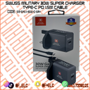 SWUSS MILITARY 30W SUPER CHARGER WITH TYPE-C PD 1.5M CABLE